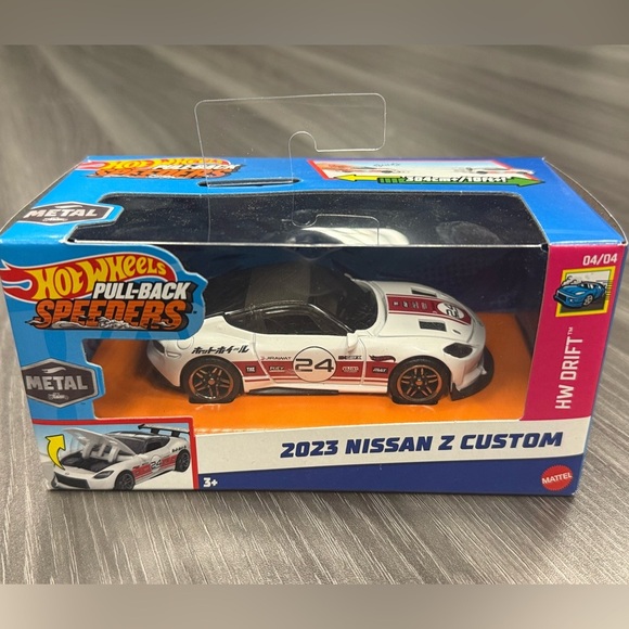 HOT WHEELS Pull-Back Speeders 2023 Nissan Z Custom 1:43 Diecast Car HW DRIFT - Picture 2 of 4